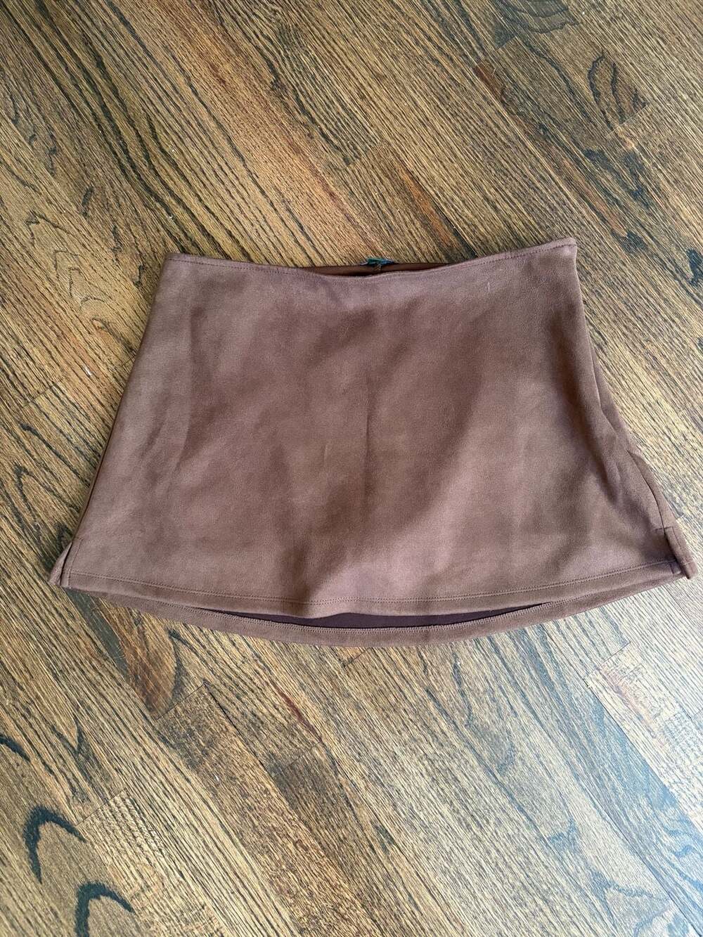 Wild Fable Faux Suede Mini Skirt Size M Brown